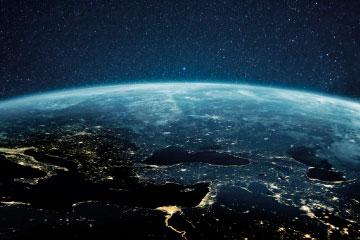 Vista de la Tierra desde el espacio